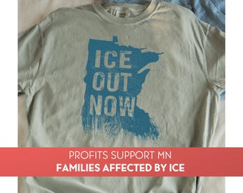Ice Out Minnesota shirt strijd fascisme shirt afschaffing ijs anti Trump tshirt anti fascistische anti ijs shirt Pro immigrant shirt niemand is illegaal