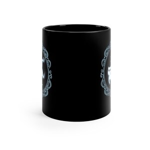 Ghost cat mug Halloween Cat mug Cat mom mug Cute Ghost Mug Ceramic black cat mug skeleton cat mug image 2