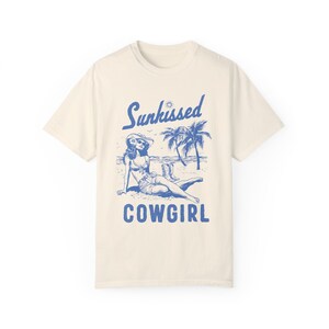 Sunkissed Coastal Cowgirl Shirt Hot Cowgirl Summer sunkissed shirt Hibiscus shirt Surfs up cowgirl Long live cowgirls Ocean inspired style image 8