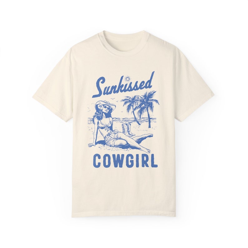 Sunkissed Coastal Cowgirl Shirt Hot Cowgirl Summer sunkissed shirt Hibiscus shirt Surfs up cowgirl Long live cowgirls Ocean inspired style image 8