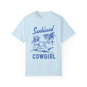 Sunkissed Coastal Cowgirl Shirt Hot Cowgirl Summer sunkissed shirt Hibiscus shirt Surfs up cowgirl Long live cowgirls Ocean inspired style image 7