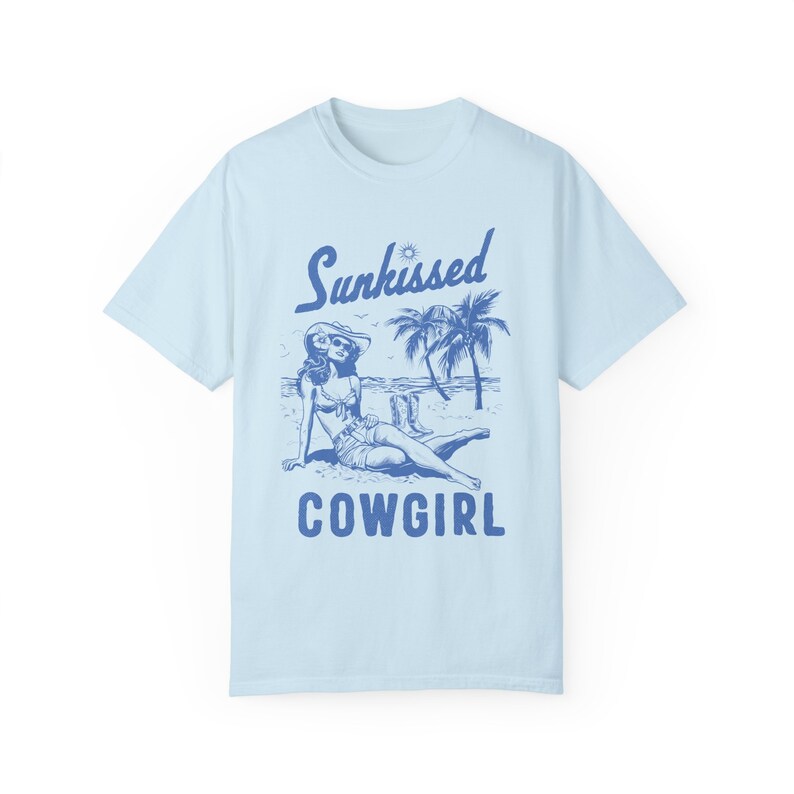 Sunkissed Coastal Cowgirl Shirt Hot Cowgirl Summer sunkissed shirt Hibiscus shirt Surfs up cowgirl Long live cowgirls Ocean inspired style image 7