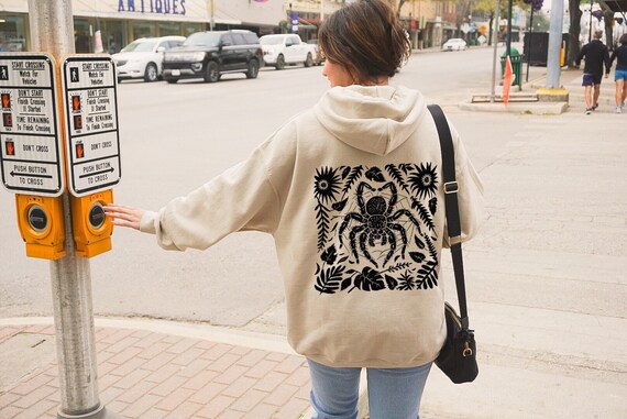 Jumping Spider Hoodie Spider Mum Spider Mom Cottagecore Witchcore