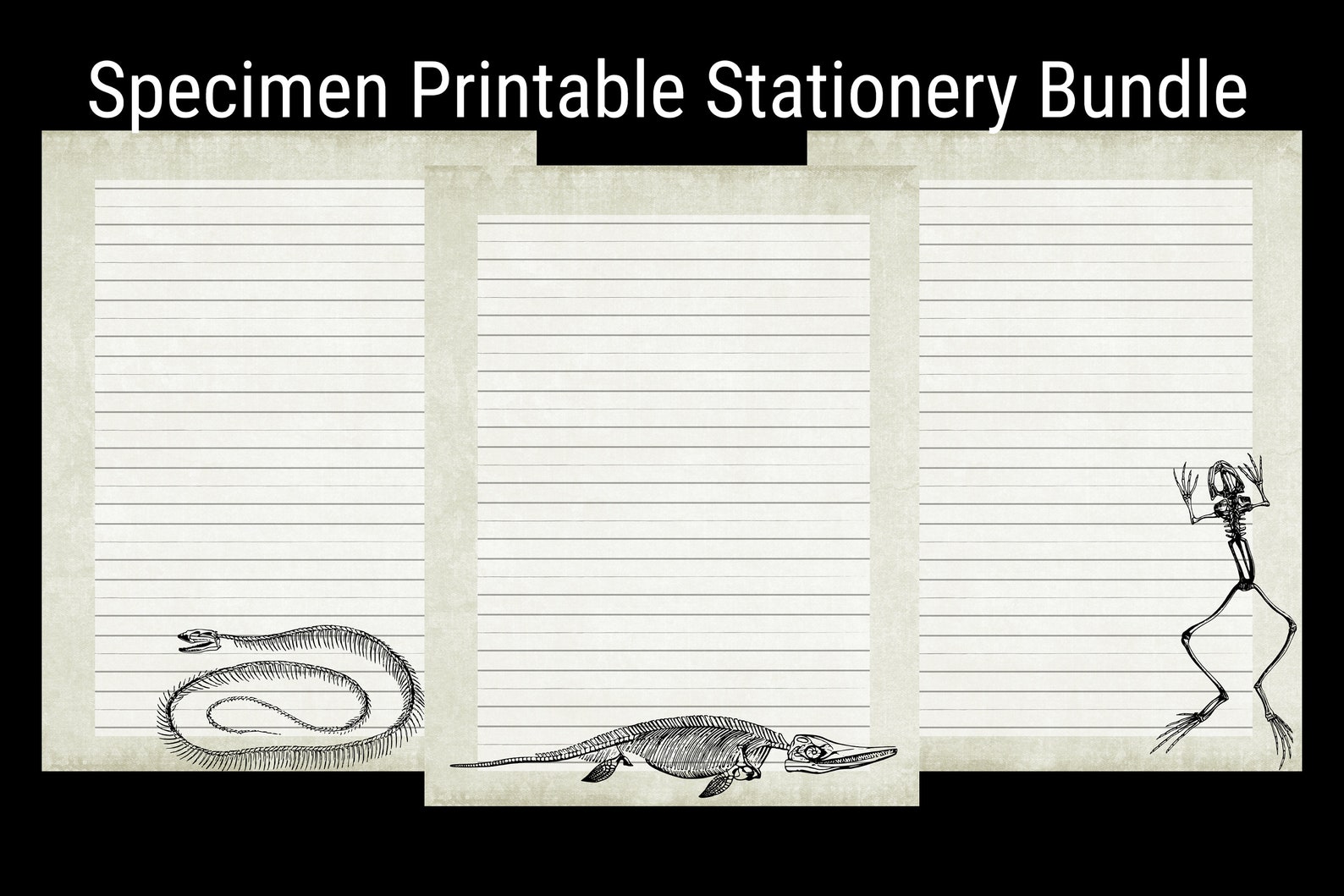 dark aesthetic stationery set printable dark academia etsy