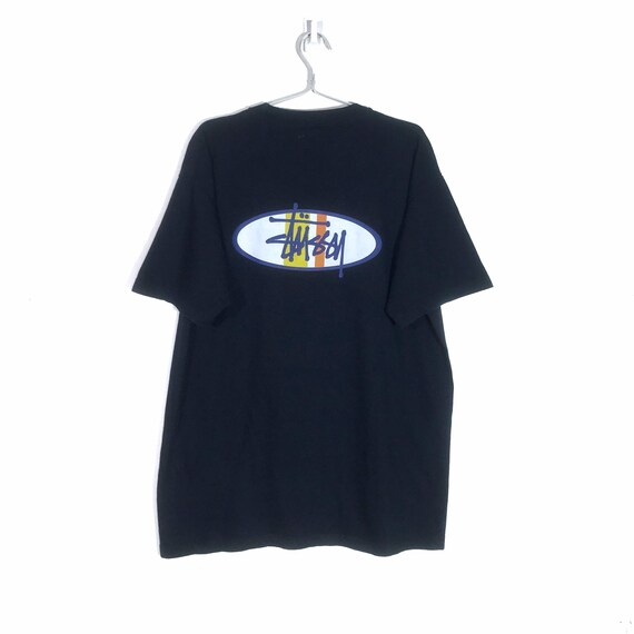 Vintage Navy Blue Stussy Printed Graphic Skateboar