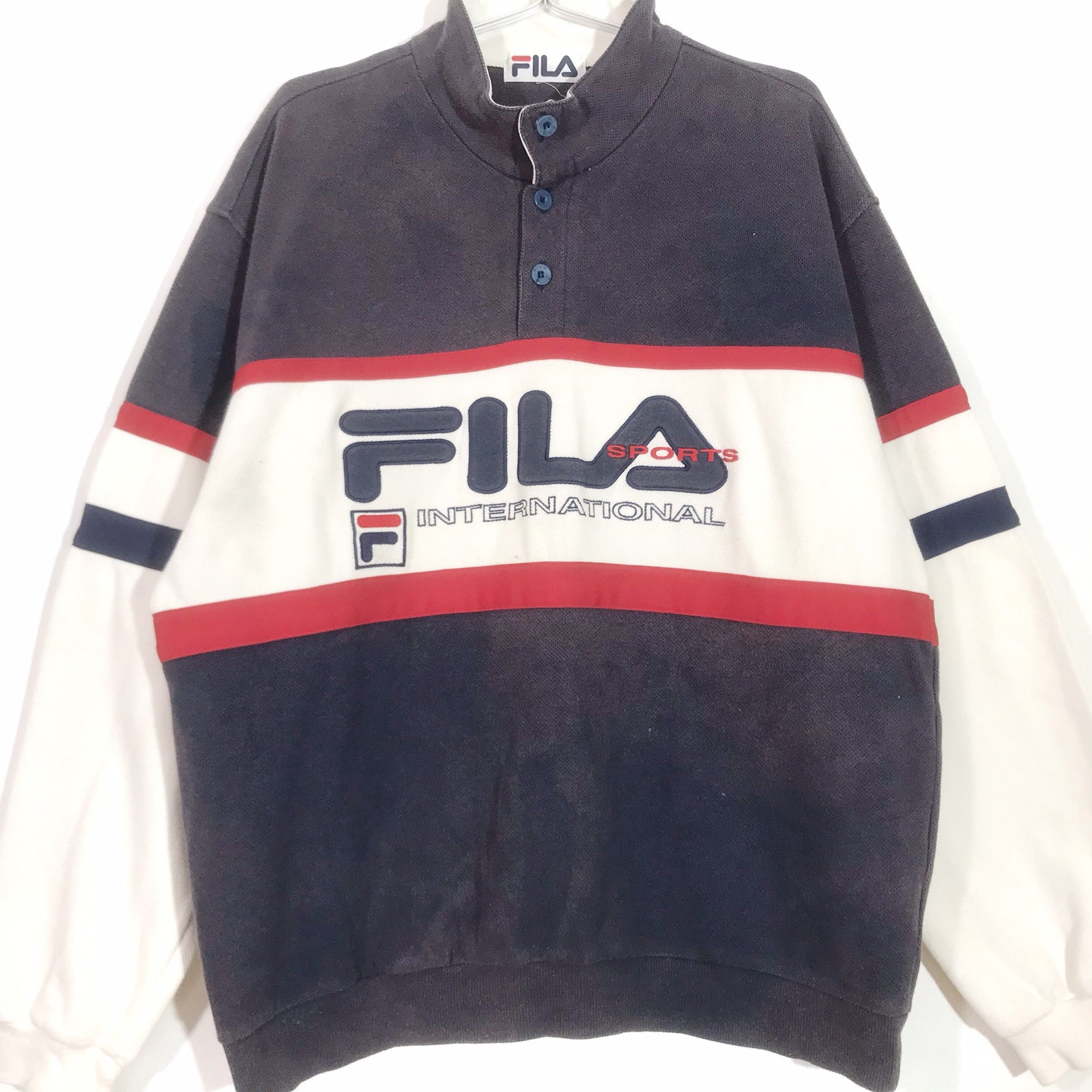 Vintage Faded Multicolour Fila Italia Embroidered | Etsy