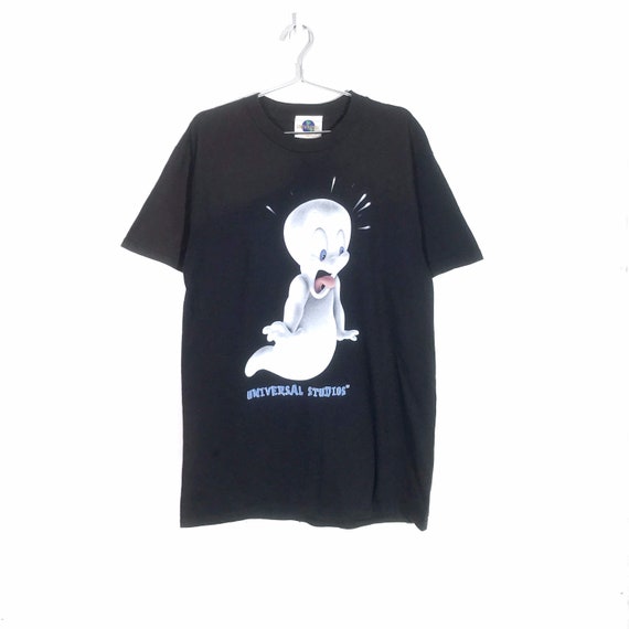 Vintage 90s Faded Black Casper Movie Printed Graph