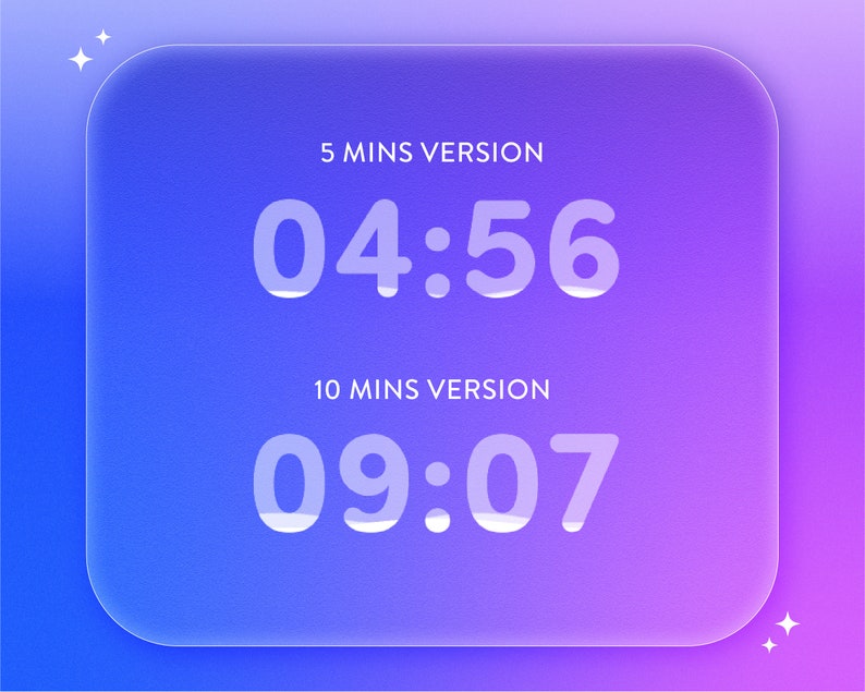 Liquid Countdown Timer for Twitch / Kick Stream Overlay, 5 Mins, 10
