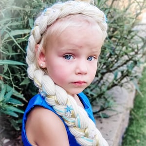 Ice Princess Hair- Ice Princess Costume- Princess hair- Frozen Party- Hair ornaments- tea party favor- Elsa inspired Hair