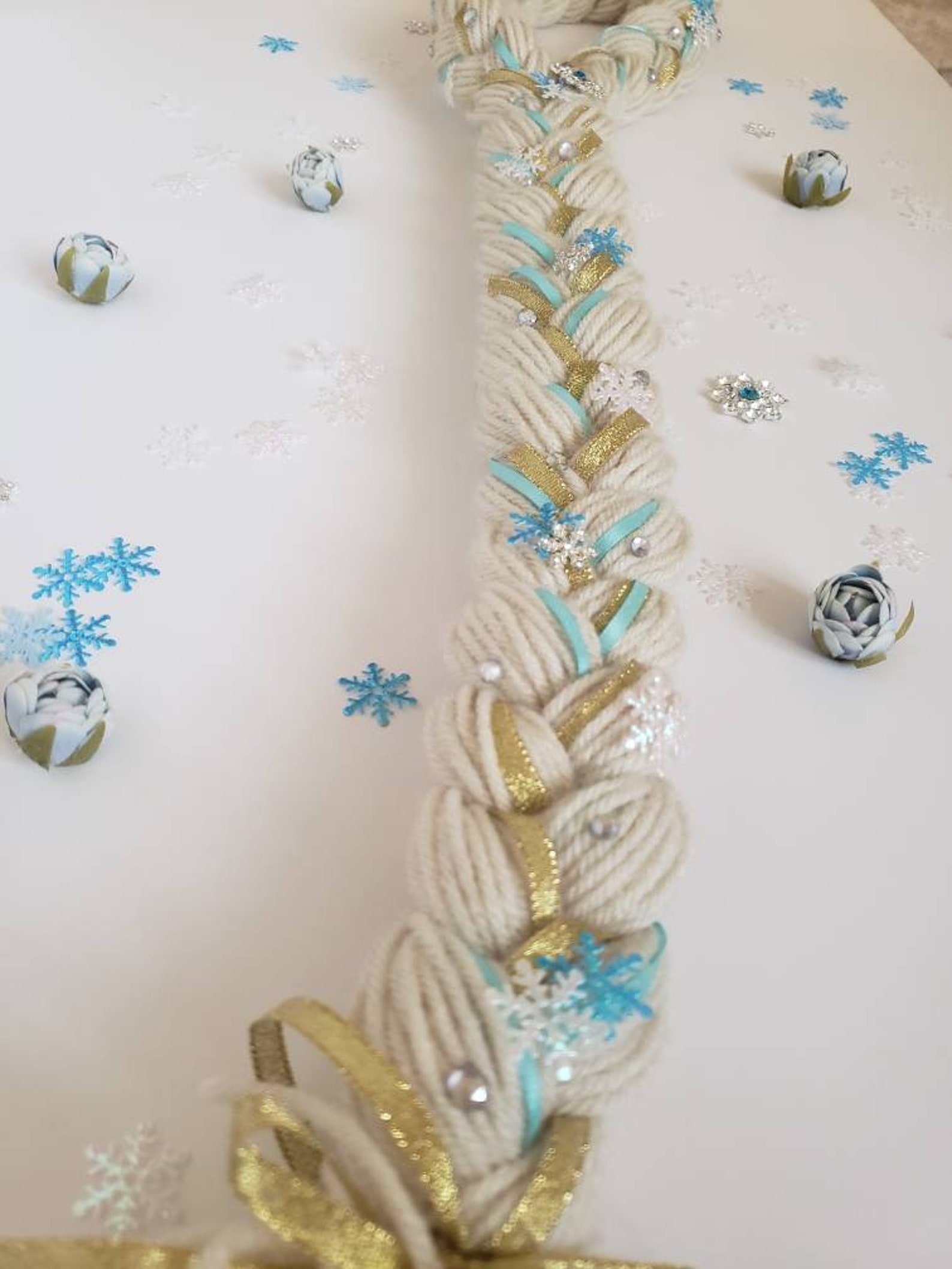 Ice Princess Hair Ice Princess Costume Princess Hair Frozen Party Hair Ornaments Tea Party Favor ...
