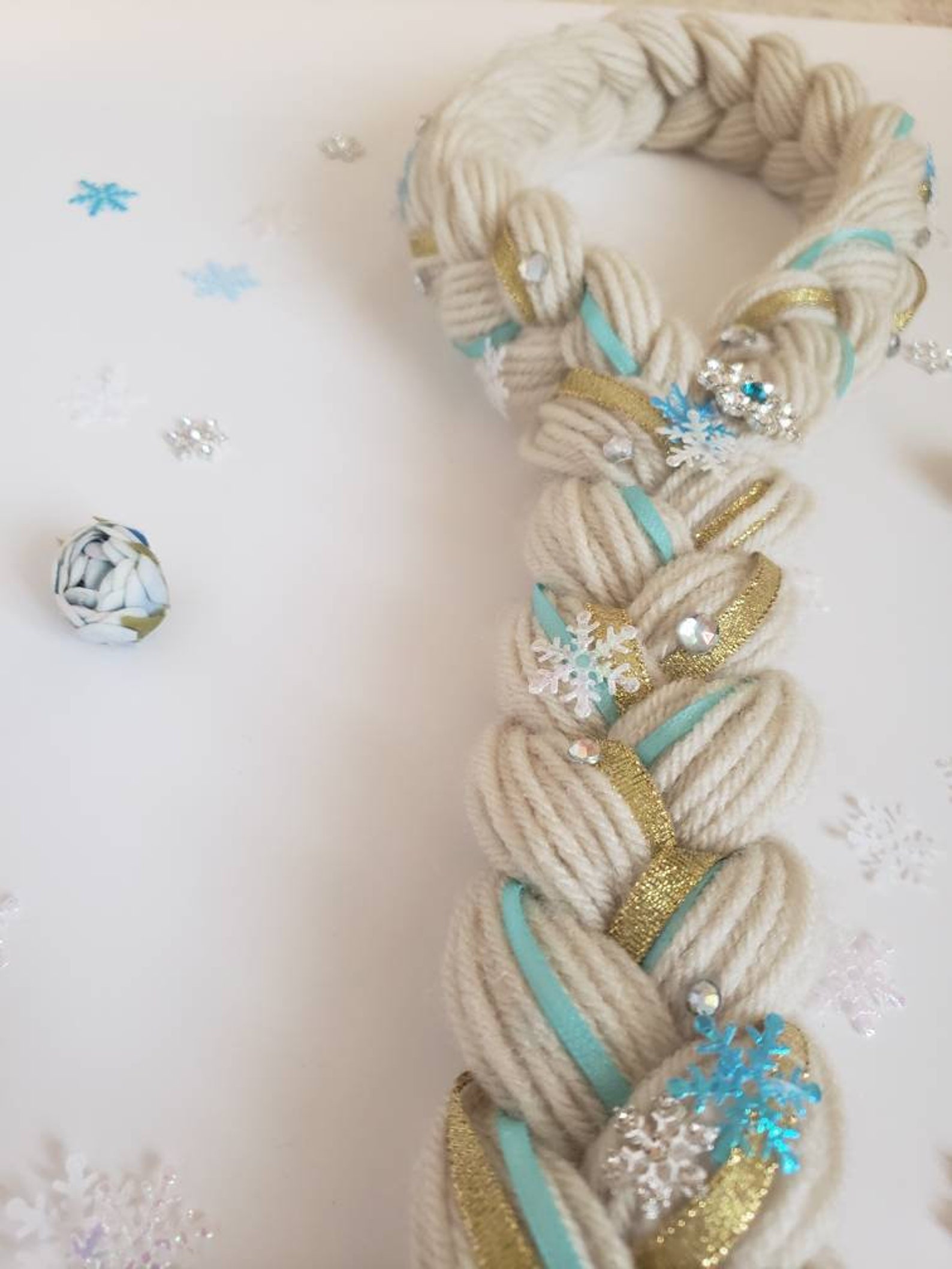 Ice Princess Hair Ice Princess Costume Princess Hair Frozen Party Hair Ornaments Tea Party Favor ...