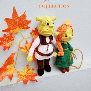 Crochet Shrek Doll, Amigurumi Shrek, Shrek Plush, Stuffed Shrek, Handmade Shrek Crochet, Shrek Toy, Cartoon Chacrater, valentine gift