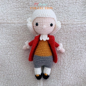 Mozart Crochet Doll, Mozart Amigurumi , Handmade Mozart , Mozart composer Crochet Collectibles, Handmade  Baby for Gift, gifts for her