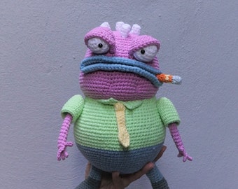 Mr Smitty Crochet, Mr Smitty Doll, Rocko's Modern Life , Amigurumi Mr Smitty , Mr Smitty  Plush, Mr Smitty, Christmas Gifts