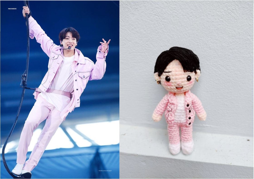 Jungkook Crochet, Jungkook Doll, Jungkook Keychain, Stuffed