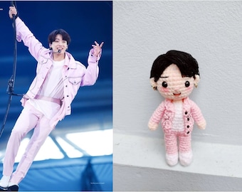 Jungkook Crochet, Jungkook Doll, Jungkook Keychain, Stuffed Jungkook, Jungkook Plush, Jungkook Shirt, Christmas Gifts