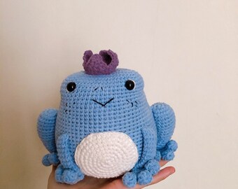 Crochet Frog Doll, Handmade Frog Doll, Amigurumi Frog Doll, Stuffed Plushies Frog, Soft Frog Doll, Stuffed Plush Animal