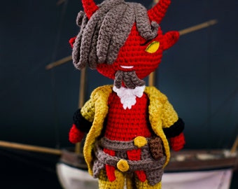 Tibalt Doll, Tibalt Crochet Doll, Tibalt Keychain, Hand made Tibalt, Tibalt Amigurumi, Tibalt Figure