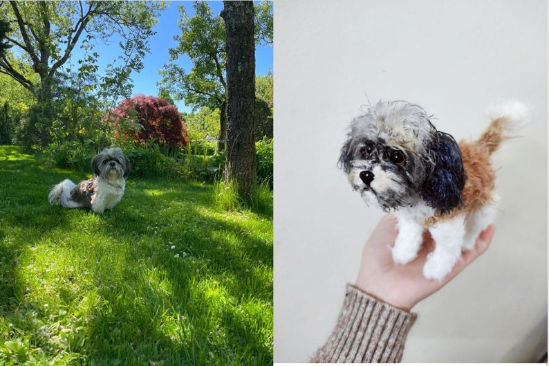 Custom Stuffed Dog, Custom Crochet Dog, Custom Dog Plush, Custom Stuffed Animal, Custom Pet Plush, Personalized Pet Gift, Dog lover gift image 2