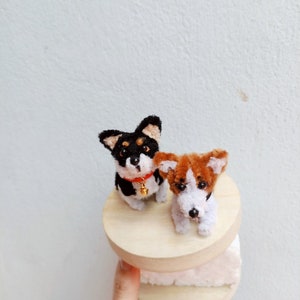 Chien au Crochet porte-clé, crochet Mini chien, Look Alike Dog, chien au Crochet personnalisé, chien en peluche personnalisé, chien personnalisé, cadeau pour les amoureux des chiens