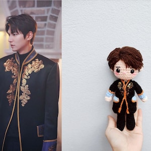 Lee Minho Crochet, Lee Minho Doll, Lee Minho Keychain, Stuffed Lee Minho, Lee Minho Plush, Lee Minho Shirt