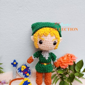 Link Zelda crochet doll, Handmade Link Zelda , Link Amigurumi,  Inspired by video game The Legend of Zelda, Stuffed Plush Link Zelda