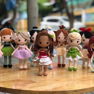 Princess Crochet Doll, Crochet Collectibles, Crochet Princess Doll, Crochet Princess, Princess Doll, Princess Keychain