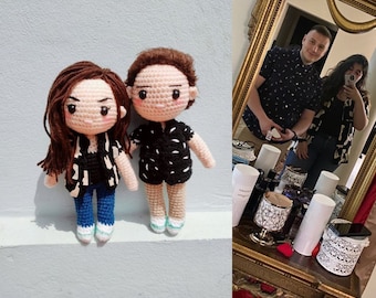 Custom Couple Doll, Custom Crochet Doll, Couple Crochet, Custom Plush Couple, Crochet Wedding Gift, Amigurumi Couple, Look Alike Doll