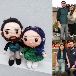 Custom Couple Doll, Custom Crochet Doll, Couple Crochet, Custom Plush Couple, Crochet Wedding Gift, Amigurumi Couple, Look Alike Doll