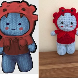 Mini Custom Plush Commission, Mini Custom Crochet Doll, Custom Doll From Photos, Pictures to Plush Toys, Custom Plush from Drawing