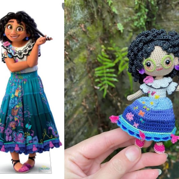 Mirabel Madrigal Crochet Doll, Mirabel crochet doll, Princess Crochet Collectibles, Amigurumi Mirabel , Princess Dolls