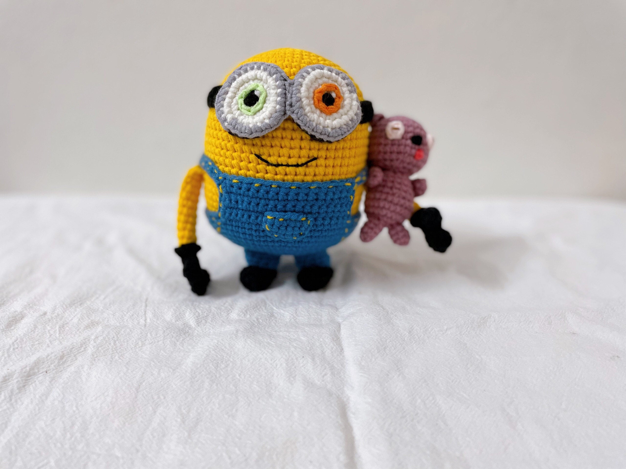 Bob Crochet Minion Doll Handmade Minions Doll Despicable Me Etsy