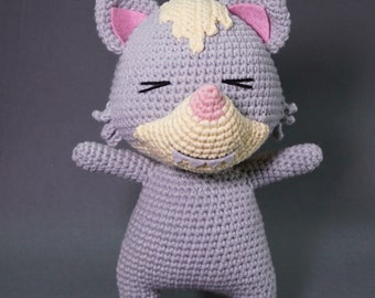 Wolf Crochet Doll, Stuffed Plush Wolf, Wolf Doll, Amigurumi Wolf, Handmade Wolf, Animal Crochet