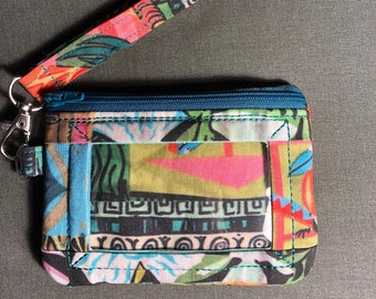 Vintage Enchanted Tiki Room Wallet ID bolsa de cremallera de bolsillo