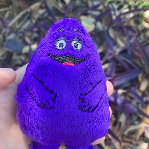 Purple Grimace mini plush