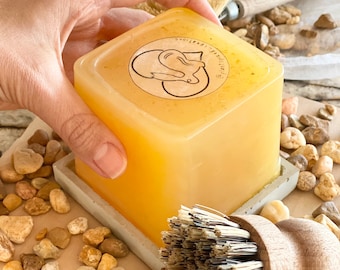 Dish Soap Block | Vegan | Handmade | Lemon Orange | Environmentally Friendly | Plastic Free  | Zero Waste