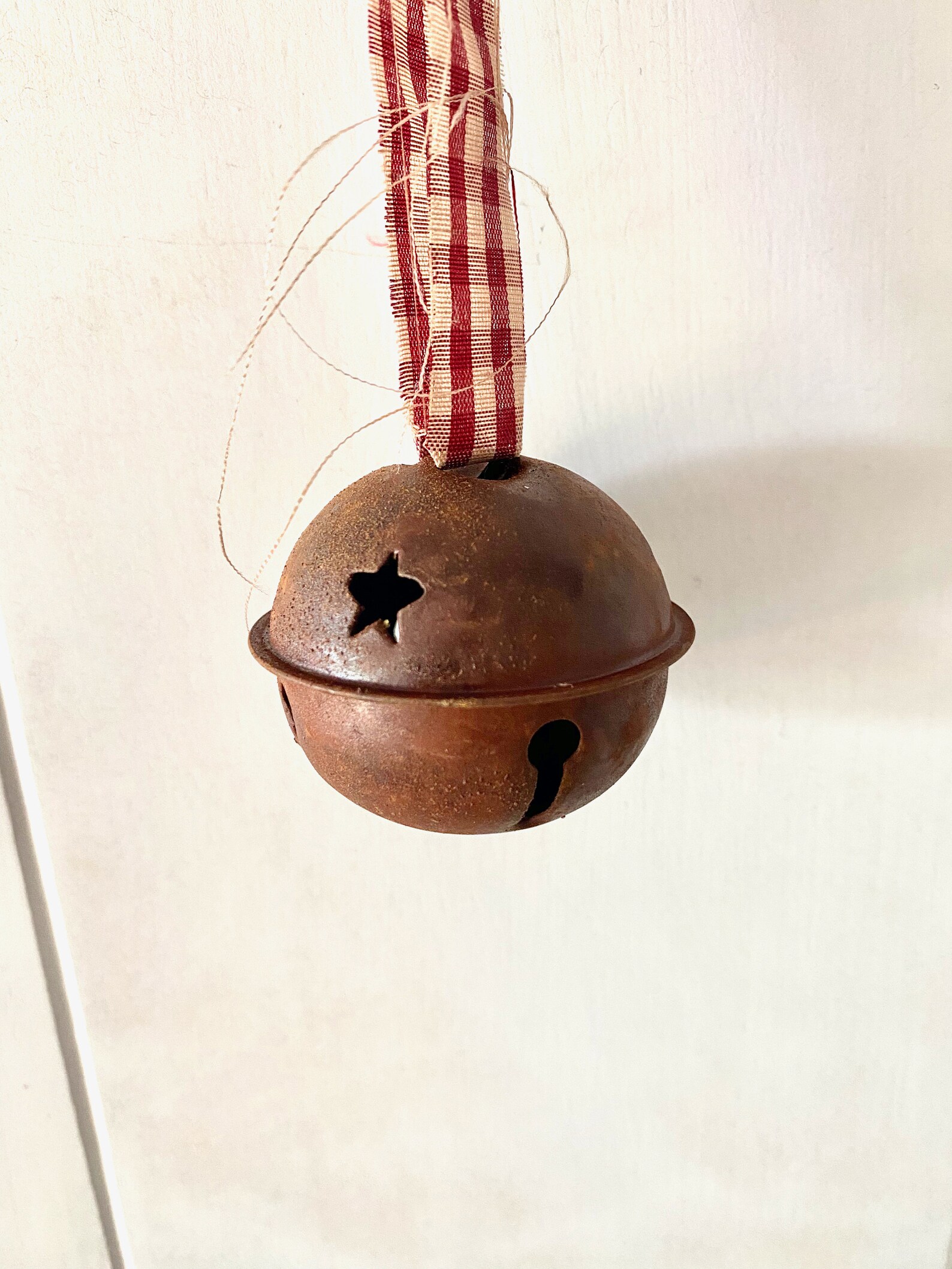 Rusty Metal Ball Bell Ornament Rusty Christmas Bell Décor Etsy