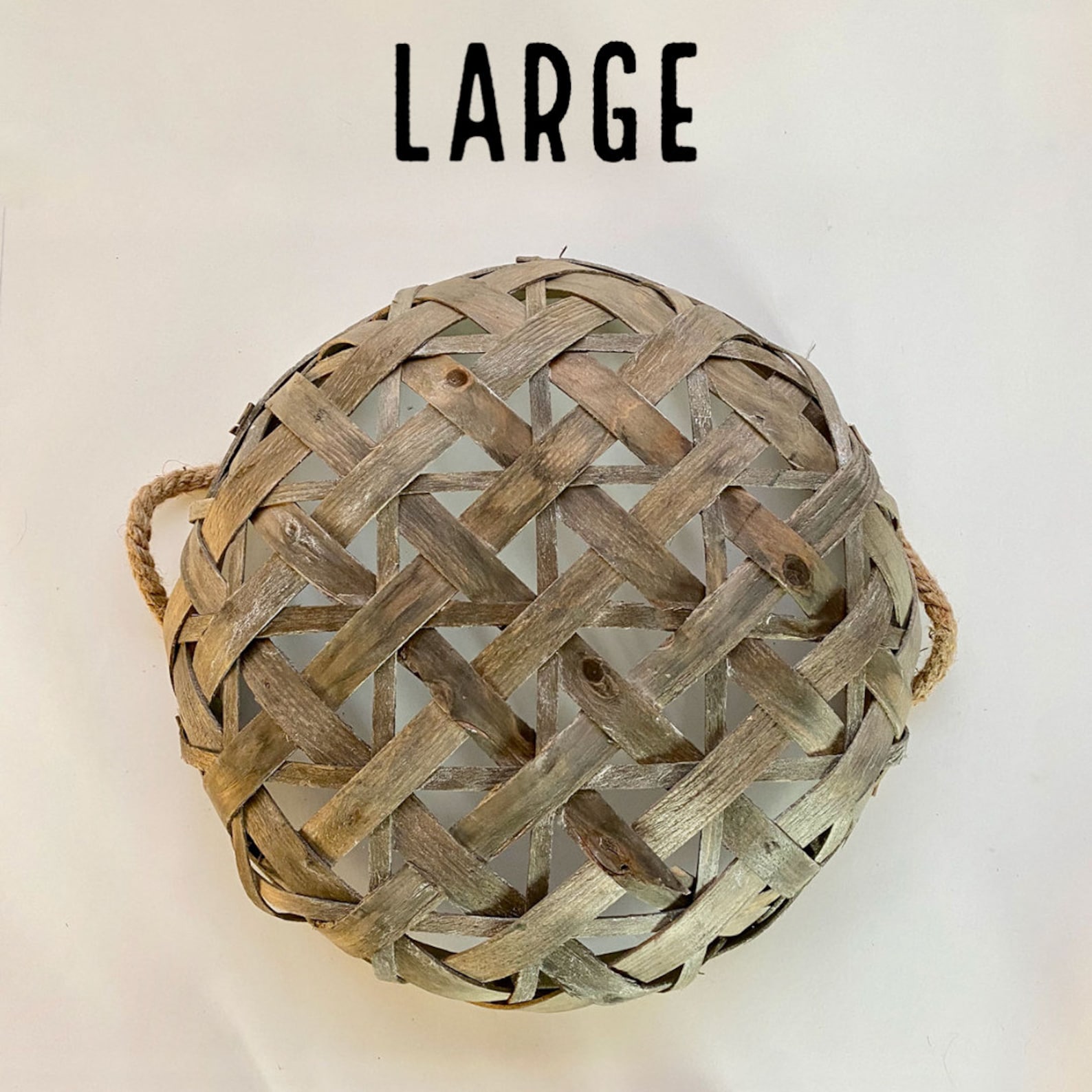 Round Tobacco Baskets Set Large Tobacco Basket Wall Décor Etsy