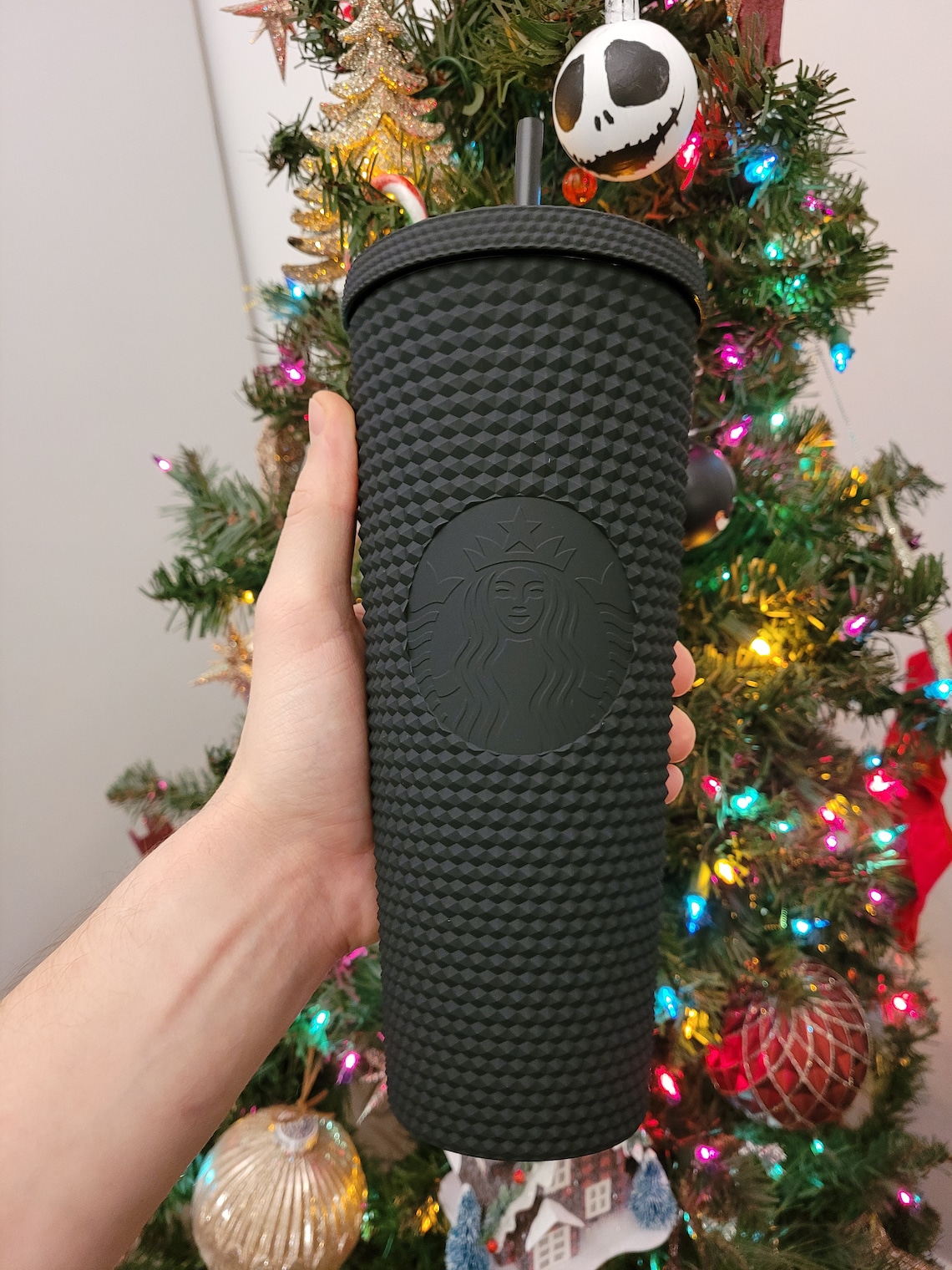Matte Black Studded Tumbler Starbucks Etsy
