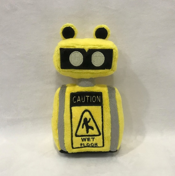 Wet Floor Bot Sign Plush Fnaf Plush Security Breach Gamer -  Finland