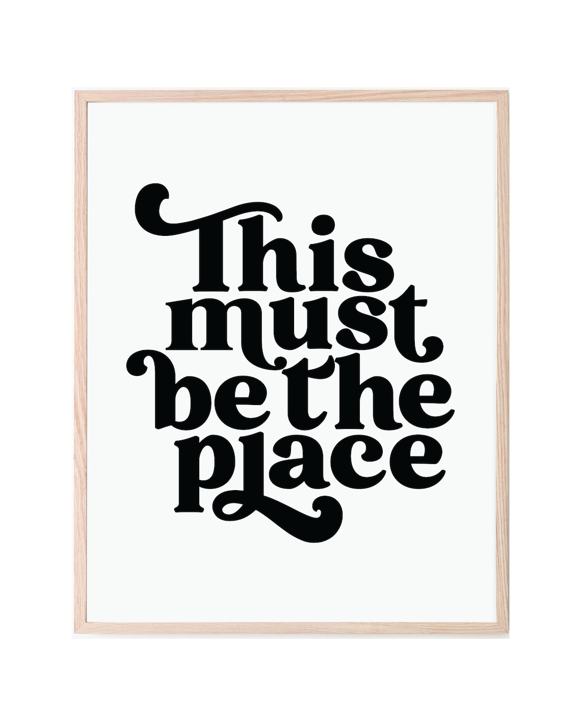This Must Be the Place Lyrics Print Talking Heads Instant Etsy