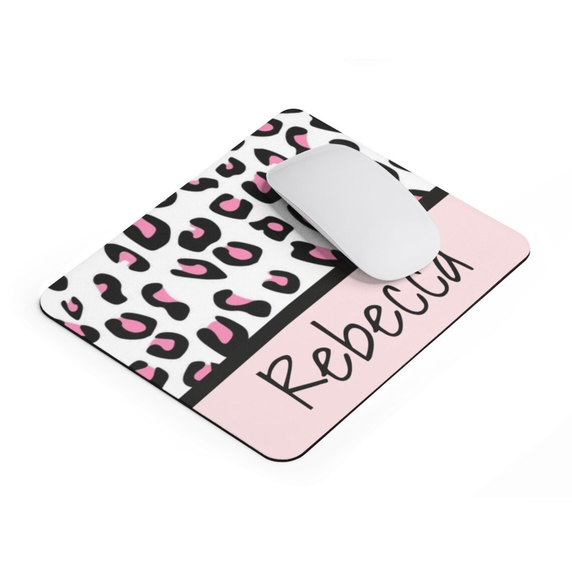 Pink Personalized Mouse Pad Gift Mouse Pad for Coworker Etsy
