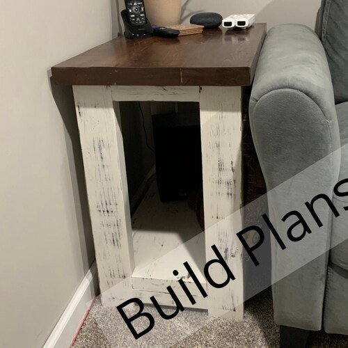 Farmhouse End Table Build Plans PDF Instant Download Etsy