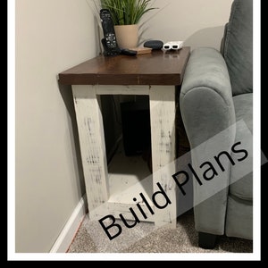 Farmhouse End Table Build Plans - PDF Instant Download