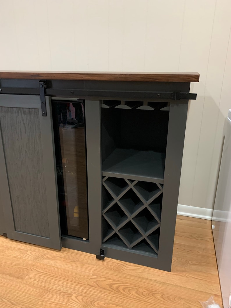 DIY Wine Bar With Wine Cooler Build Plans PDF Etsy