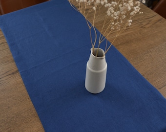 Royal Blue Heavy Linen Dining Table Runner - Table Centre Piece - Table cloth