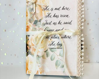 Handmade Christian Easter Folio, Junk Journal Insert