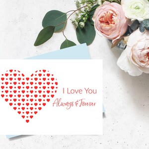 I Love You Always & Forever Card: Printable Anniversary Card (Digital Download)