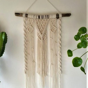 Handmade Driftwood Macrame Wall Hanging