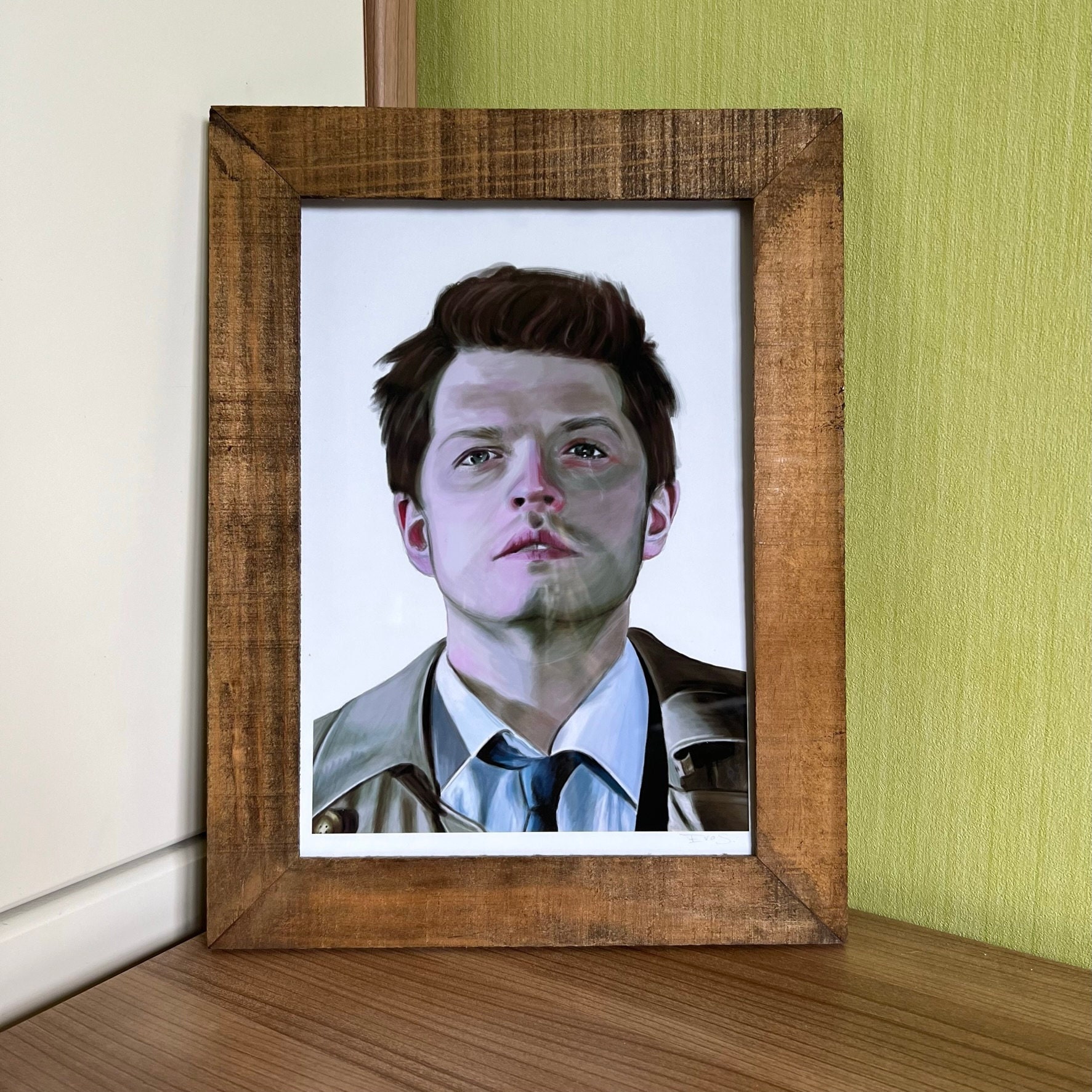 Supernatural Castiel Print - DIN A4 or A5 - Etsy, image size:1773x1773